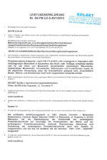 Leistungserklärung für Solbet Porenbeton Baustoffe PP2-04 - Seite 1