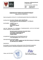Übereinstimmungszertifikat für PP4-06 Porenbetonsteine Übereinstimmungszertifikat für PP4-06 Porenbetonsteine
